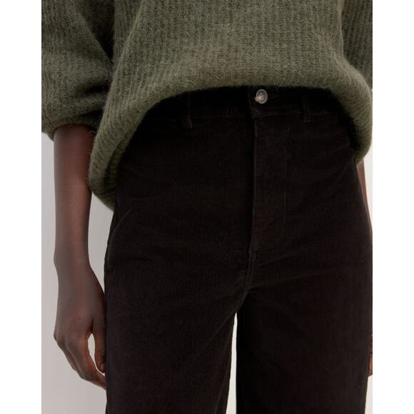 Everlane The Corduroy Wide-Leg Pant in Black 0 NWT - Picture 4 of 9